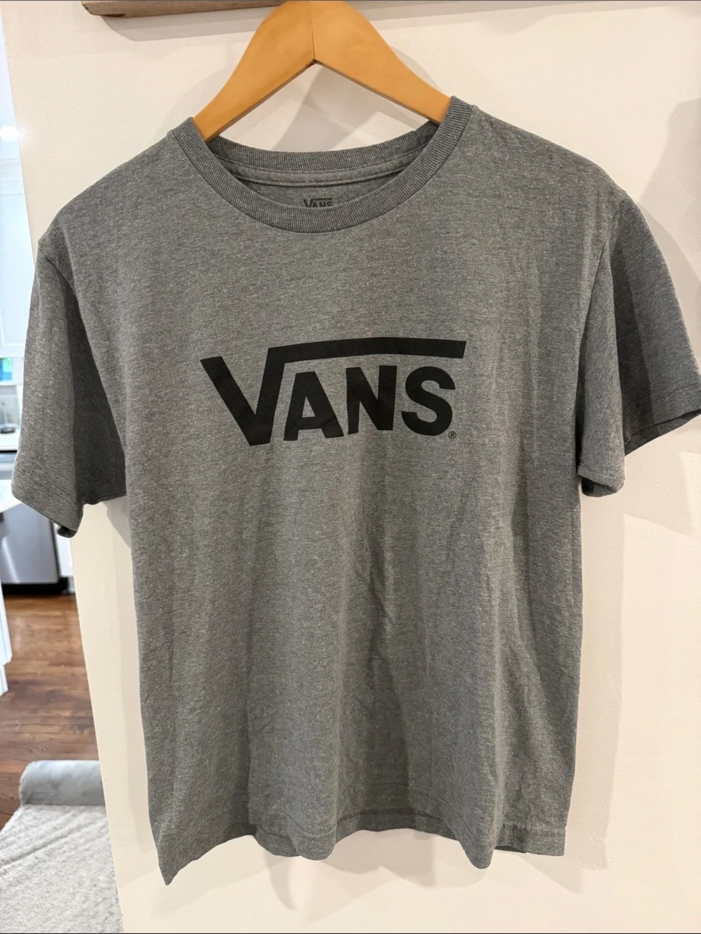 Vans Gray Short Sleeve Logo Tee